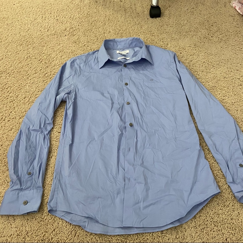 Calvin Klein button up blouse long sleeve medium